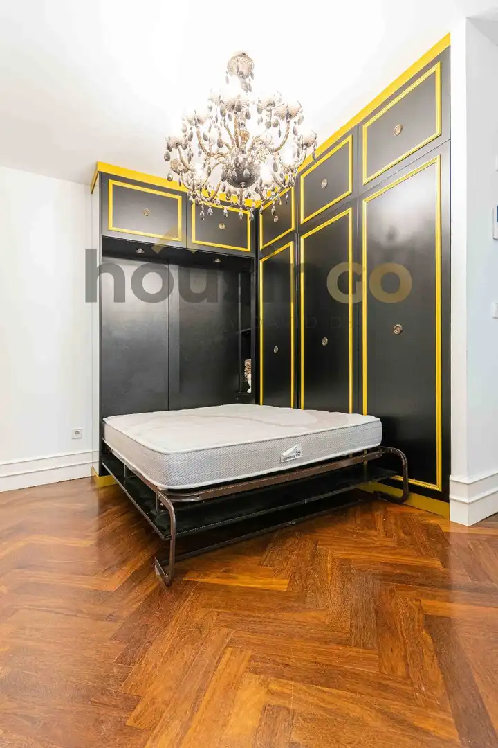 Bedroom of Flat for rent in Madrid  with Heating and Furnished