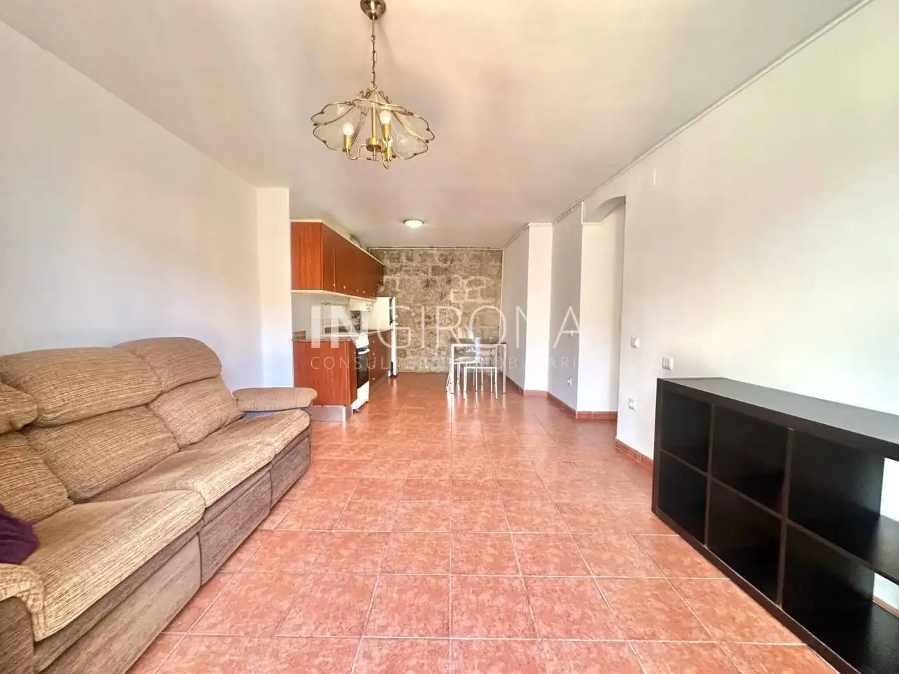 Sala de estar de Piso de alquiler en Girona con Calefacción, Amueblado y Balcón