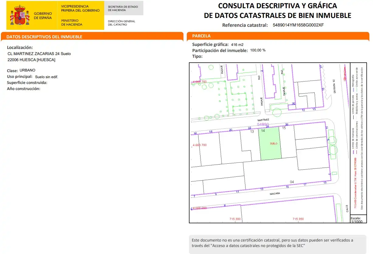 Außenansicht von Residential zum Verkauf in Huesca