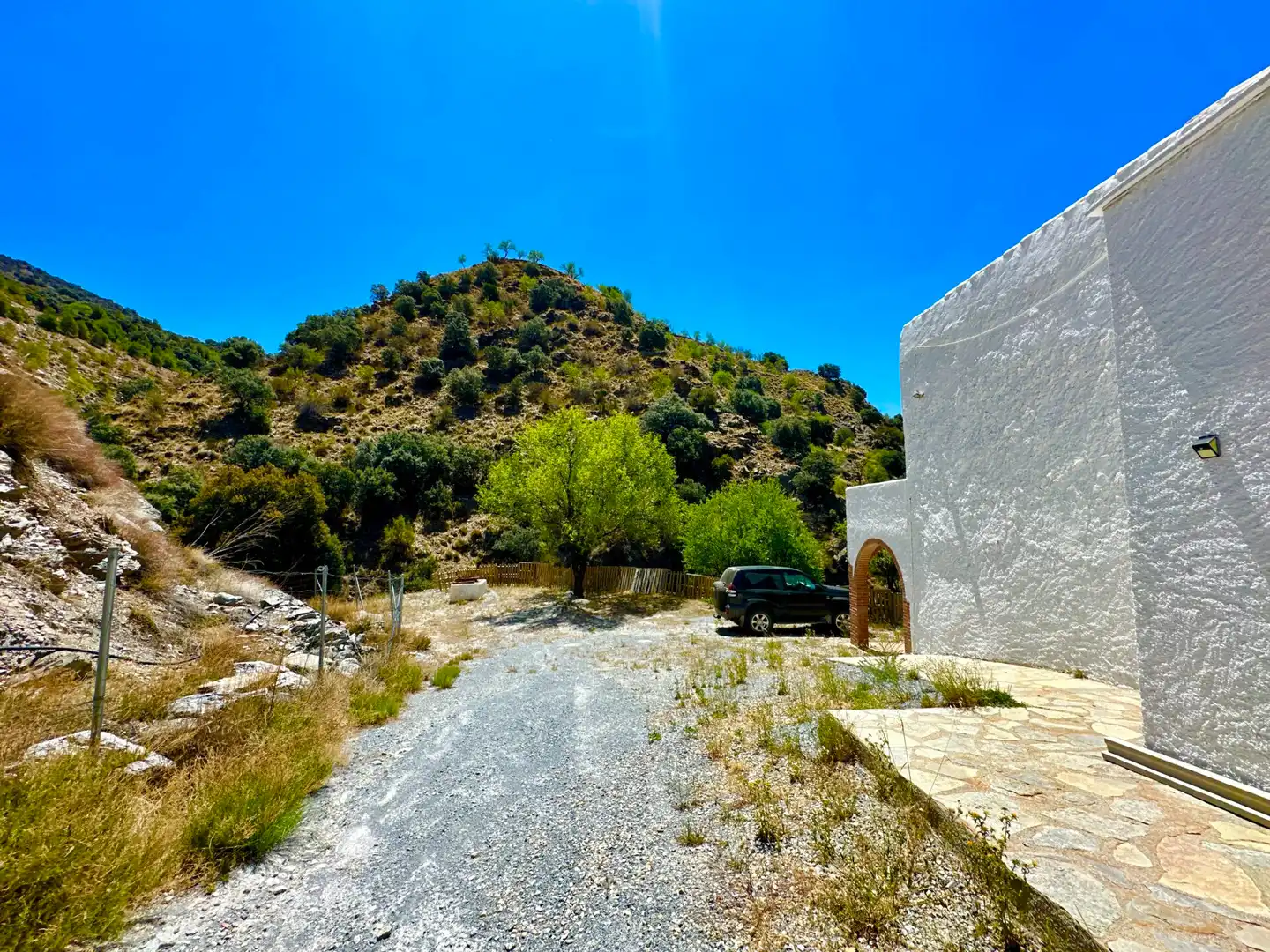 Vista exterior de Finca rústica en venda en Sierro amb Aire condicionat, Calefacció i Jardí privat