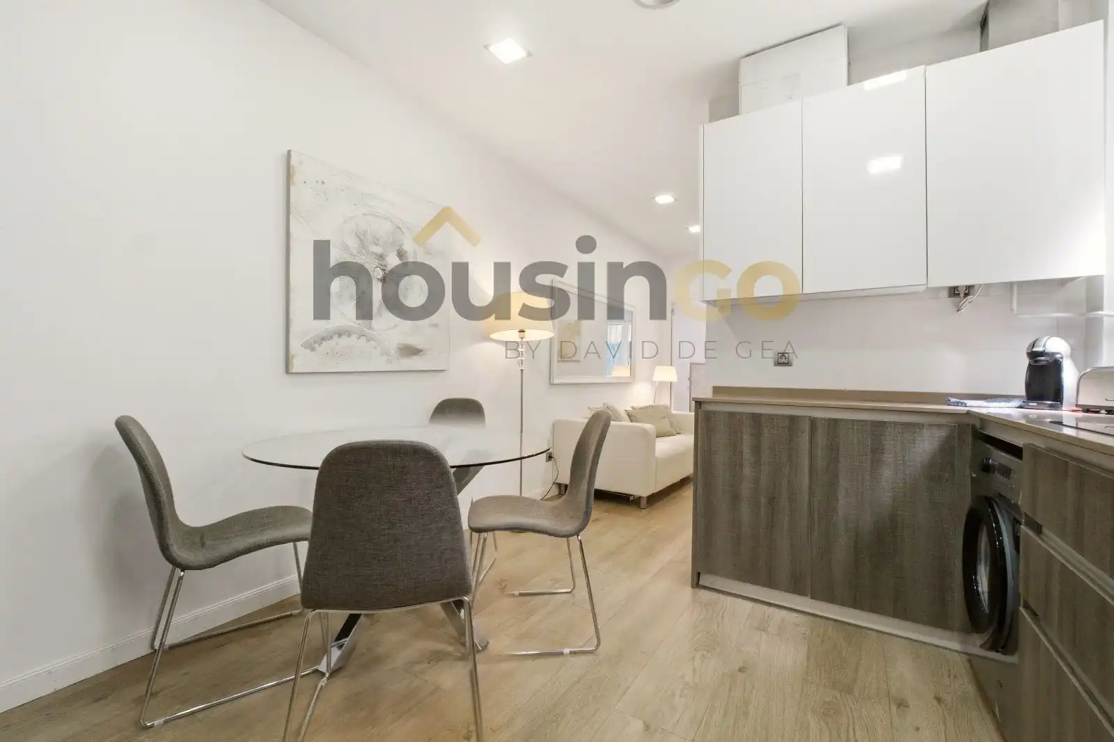 Sala de estar de Piso de alquiler en Madrid con Aire acondicionado, Calefacción y Parquet