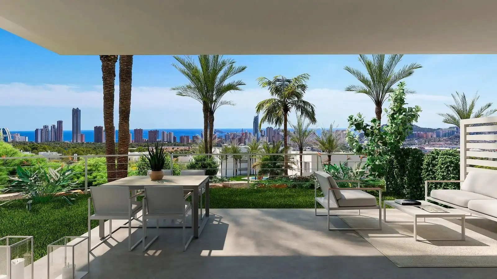 Terrace of Apartments for sale in Finestrat  with Community pool
