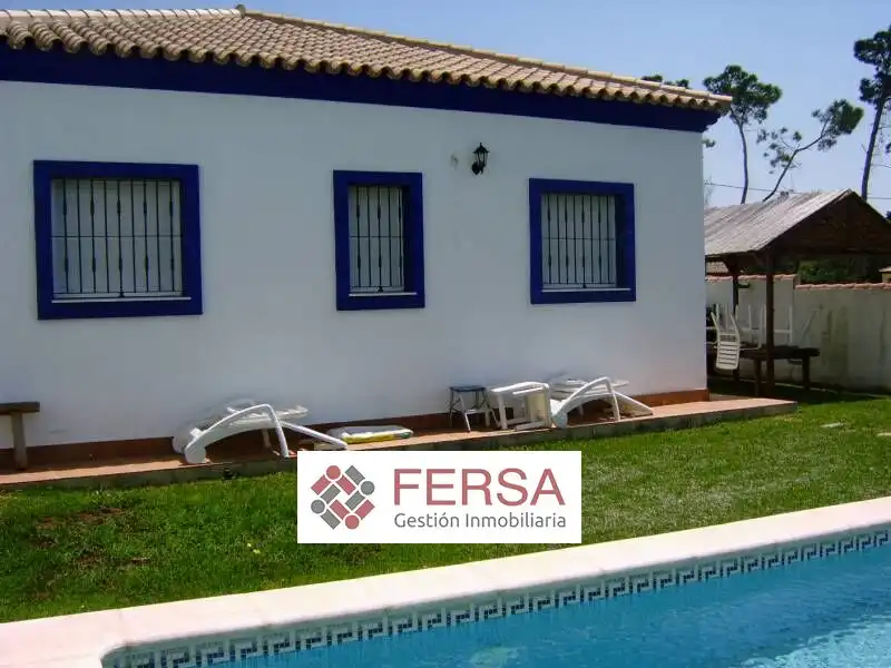 Vista exterior de Casa o chalet en venta en Chiclana de la Frontera con Calefacción, Jardín privado y Trastero