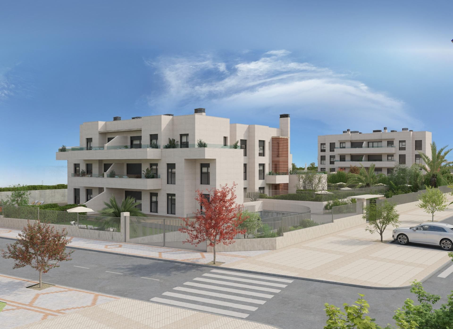 Exterior view of Apartment for sale in Badajoz Capital  with Air Conditioner, Heating and Private garden