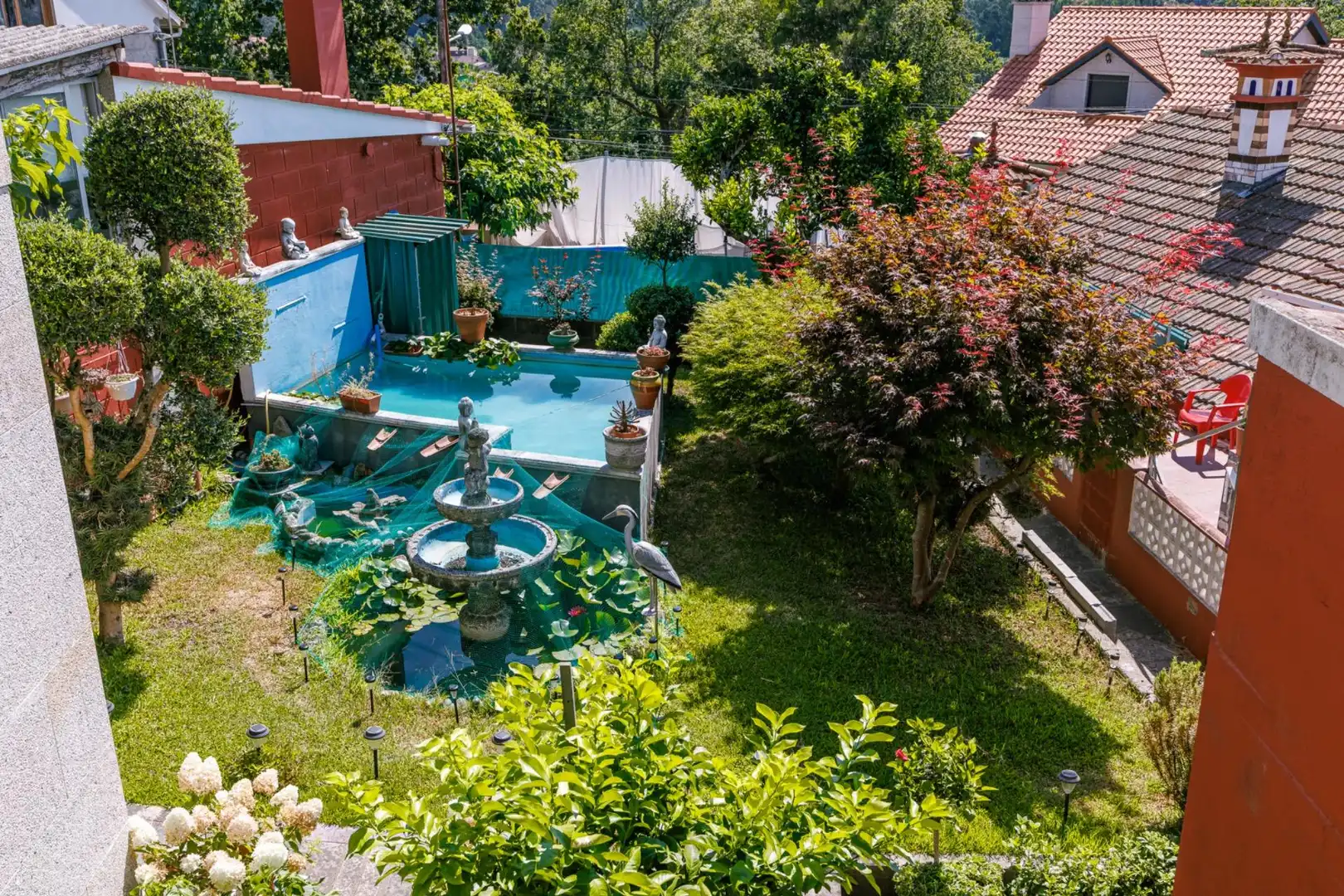 Swimming pool of Houses for sale in Vigo   with Heating, Private garden and Terrace