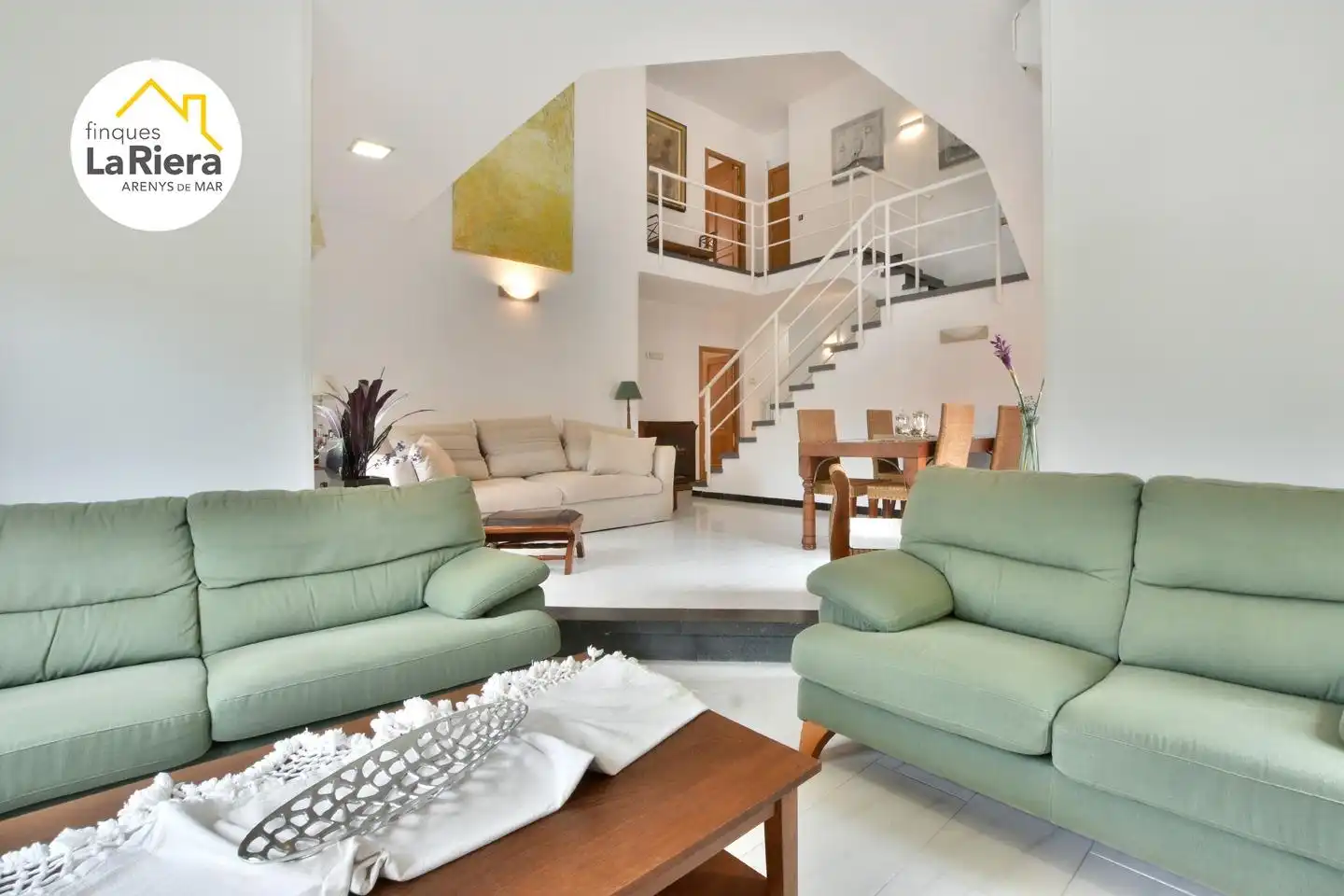 Wohnzimmer von Haus oder Chalet zum Verkauf in Arenys de Munt mit Klimaanlage, Heizung und Privatgarten