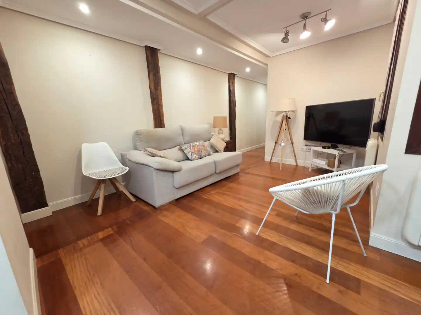 Sala de estar de Piso en venta en Bilbao  con Aire acondicionado, Calefacción y Amueblado