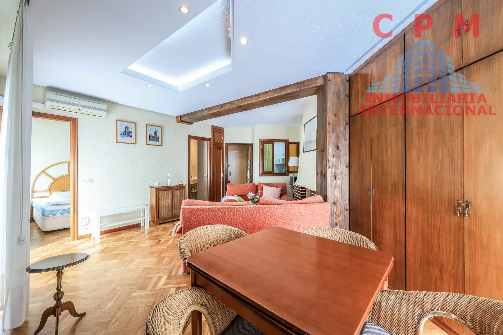 Sala de estar de Piso de alquiler en Madrid con Aire acondicionado, Calefacción y Parquet