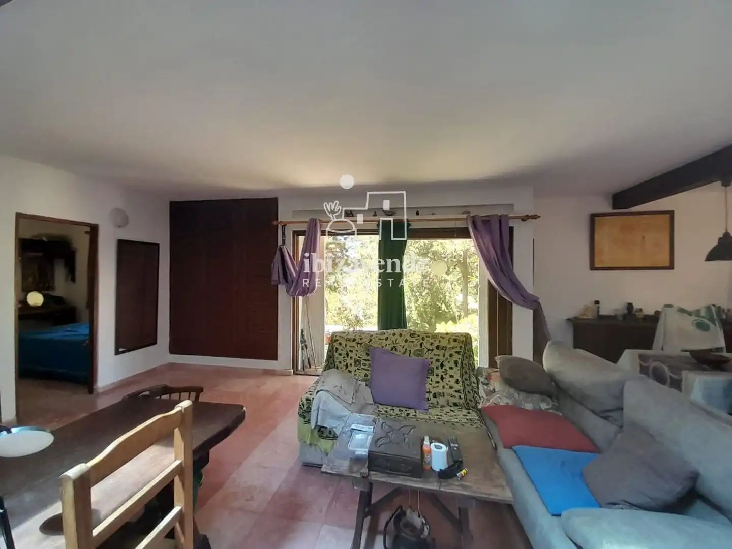 Sala d'estar de Casa o xalet en venda en Sant Joan de Labritja amb Moblat