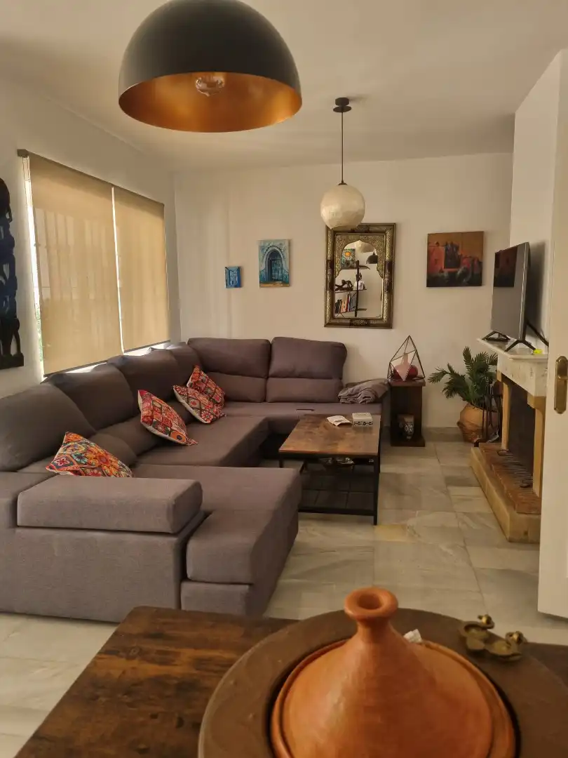 Sala de estar de Casa o chalet de alquiler en Los Barrios con Jardín privado, Terraza y Amueblado