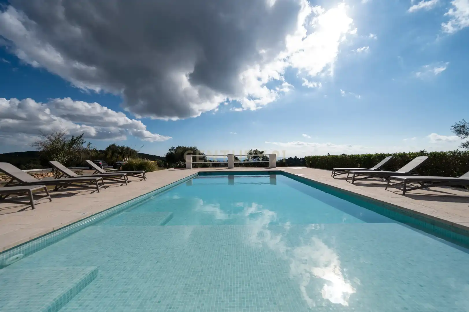 Schwimmbecken von Haus oder Chalet zur Miete in Sant Josep de sa Talaia mit Klimaanlage, Privatgarten und Möbliert