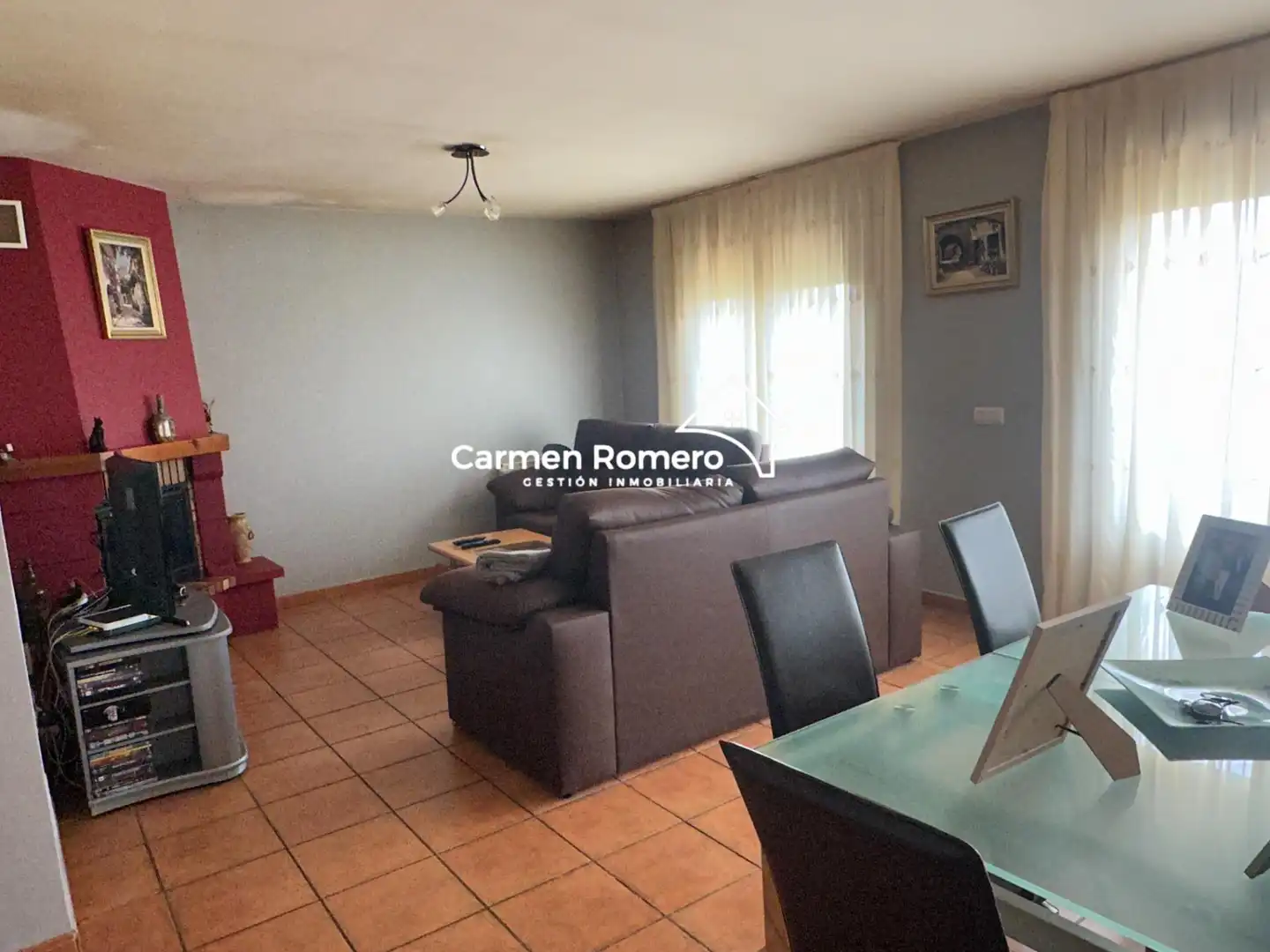 Sala de estar de Casa adosada en venta en Torresmenudas con Calefacción, Jardín privado y Terraza