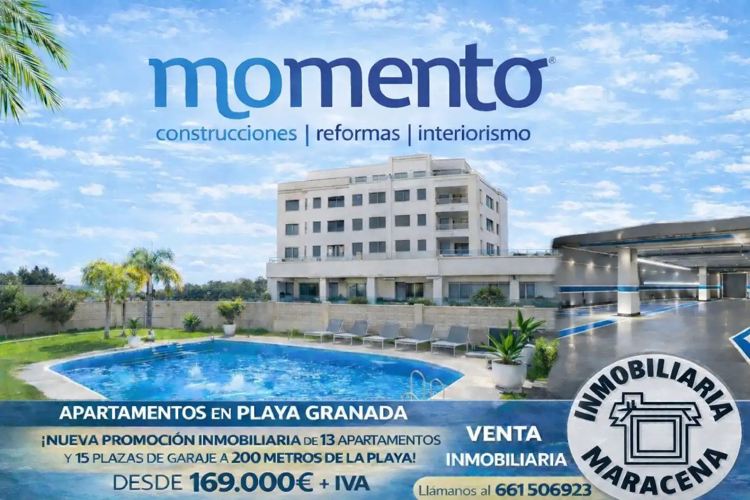 Außenansicht von Wohnung zum Verkauf in Motril mit Klimaanlage, Heizung und Parkett