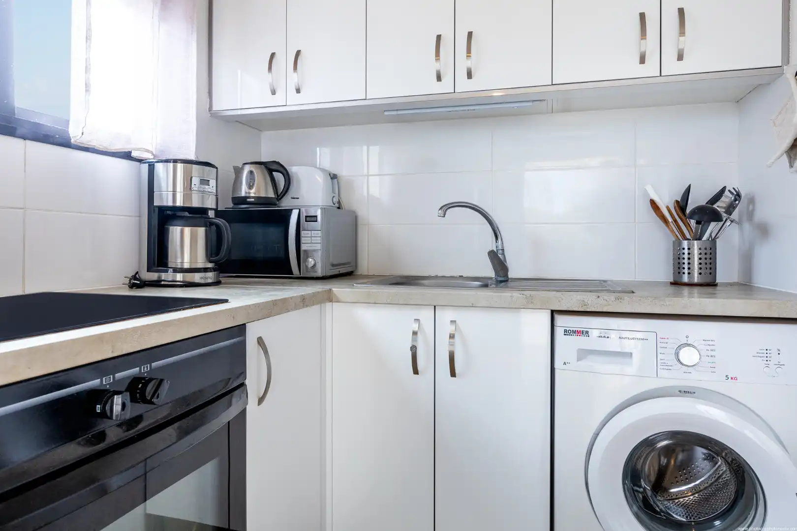 Cocina de Apartamento de alquiler en Arona con Aire acondicionado, Calefacción y Parquet
