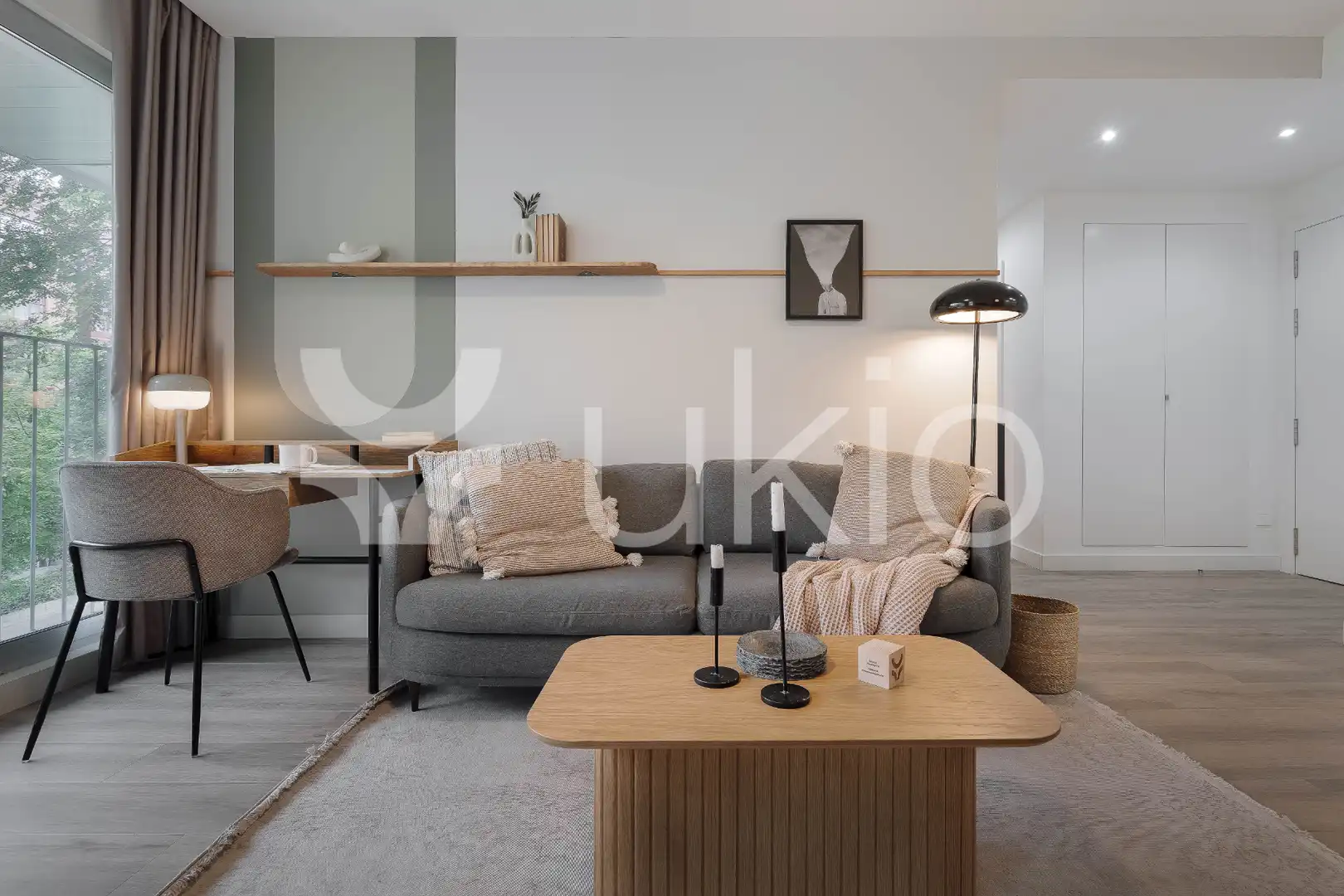 Sala d'estar de Apartament de lloguer en Madrid amb Aire condicionat, Calefacció i Terrassa