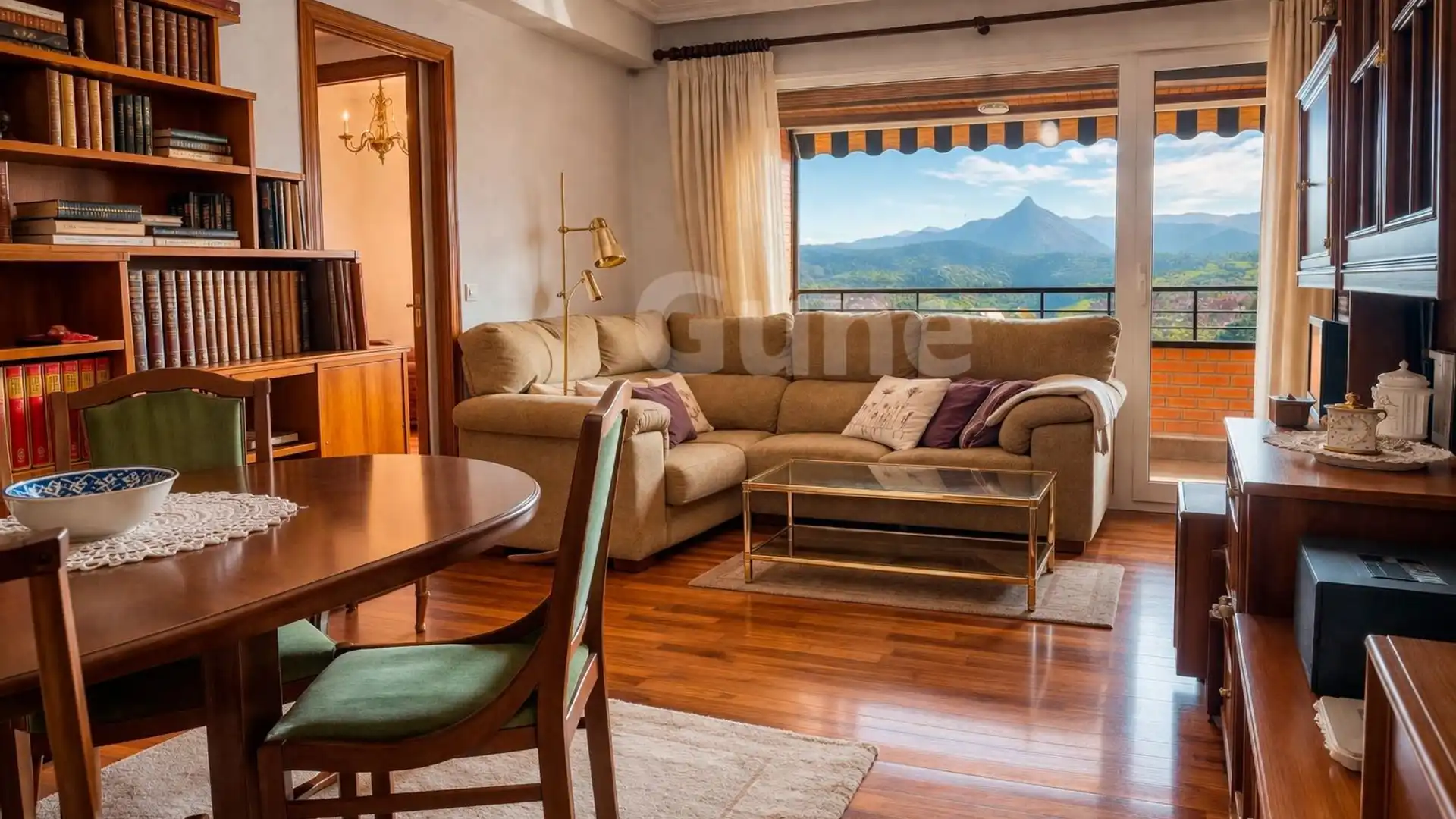 Sala de estar de Piso en venta en Beasain con Calefacción, Terraza y Amueblado