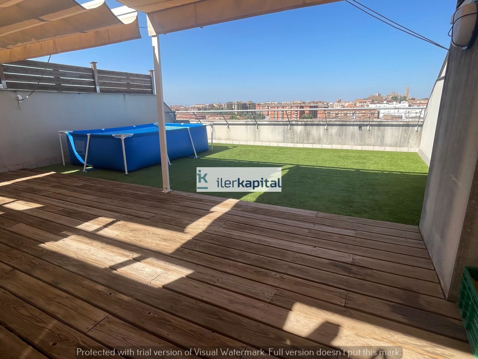 Terrace of Attic for sale in  Lleida Capital  with Heating, Storage room and Swimming Pool