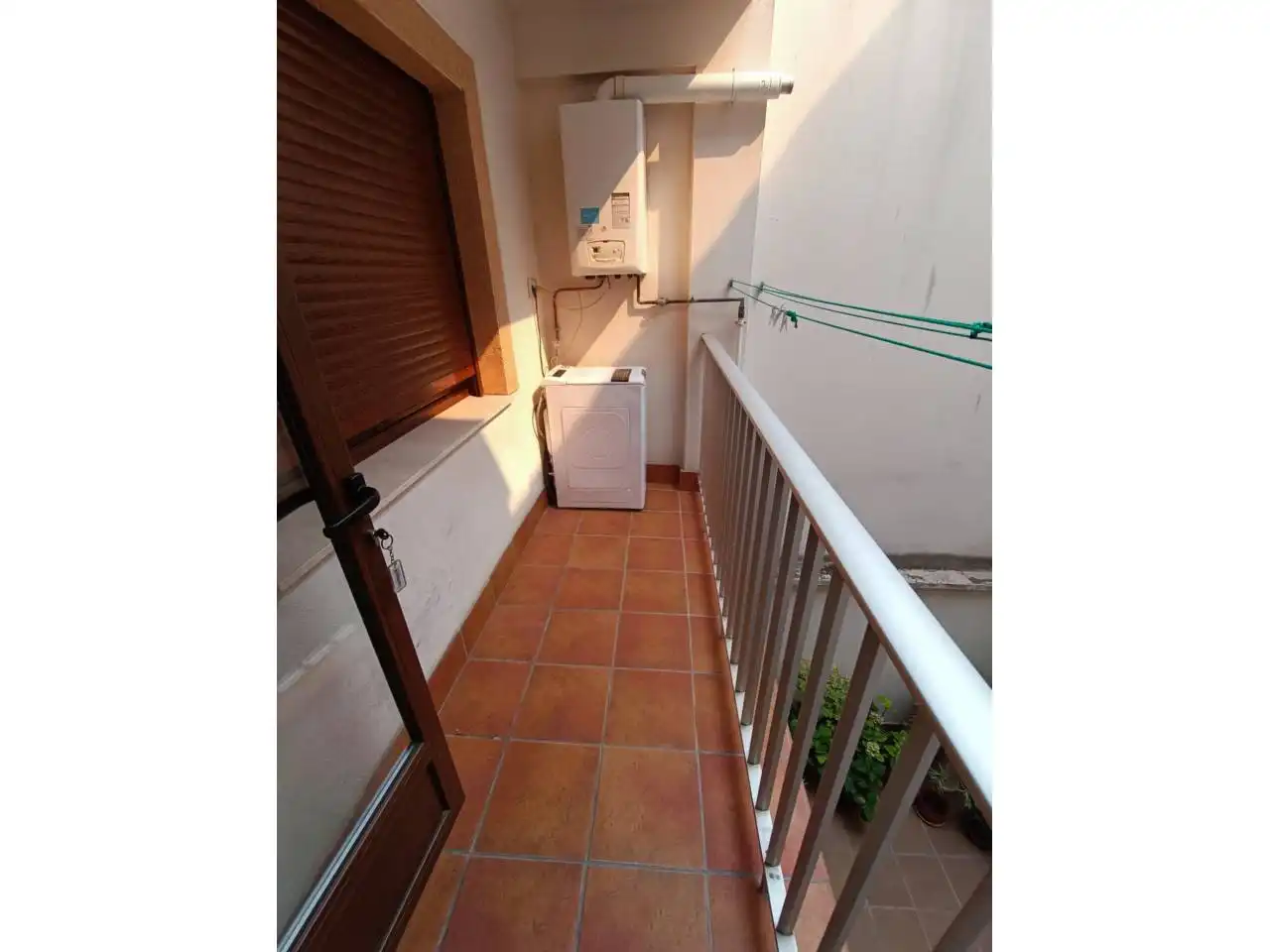 Terraza de Piso de alquiler en Fuenlabrada con Calefacción, Terraza y Amueblado