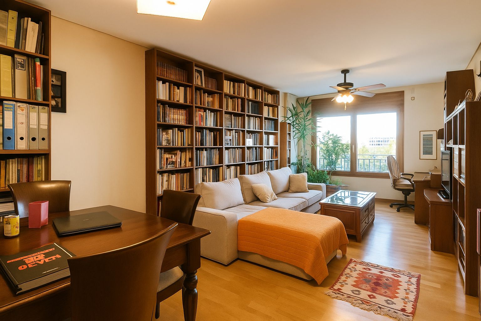 Living room of Flat for sale in Salamanca Capital  with Heating, Parquet flooring and Storage room