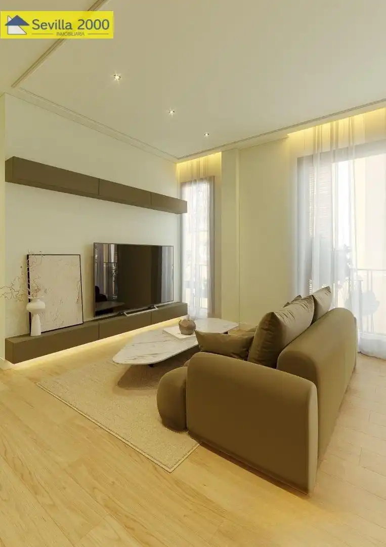 Sala de estar de Piso en venta en Sevilla con Aire acondicionado y Balcón