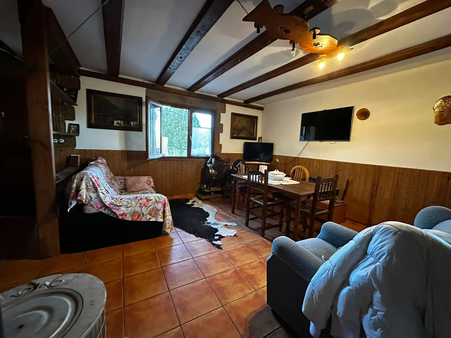 Sala de estar de Finca rústica en venta en Montoliu de Lleida con Calefacción, Jardín privado y Internet