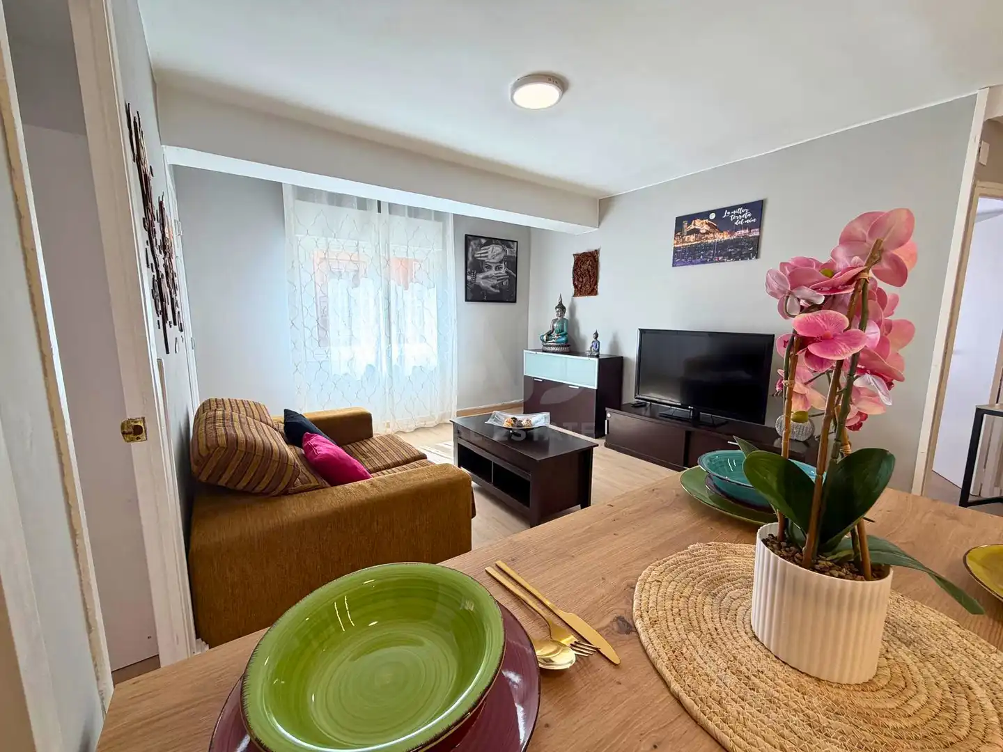 Sala de estar de Piso en venta en Elda con Terraza