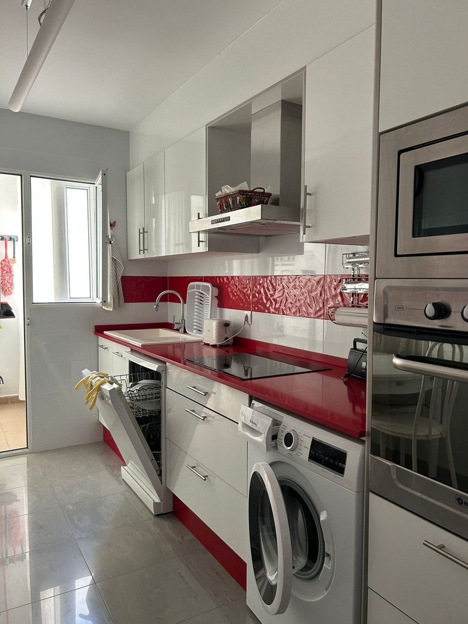 Kitchen of Flat to rent in Sagunto / Sagunt  with Air Conditioner, Terrace and Furnished