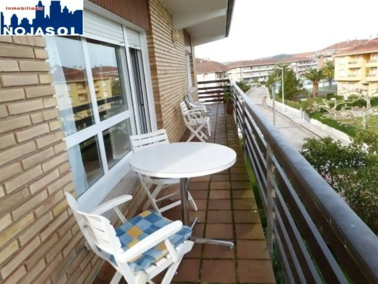 Balcony of Flat for rent in Noja  with Heating, Terrace and Furnished