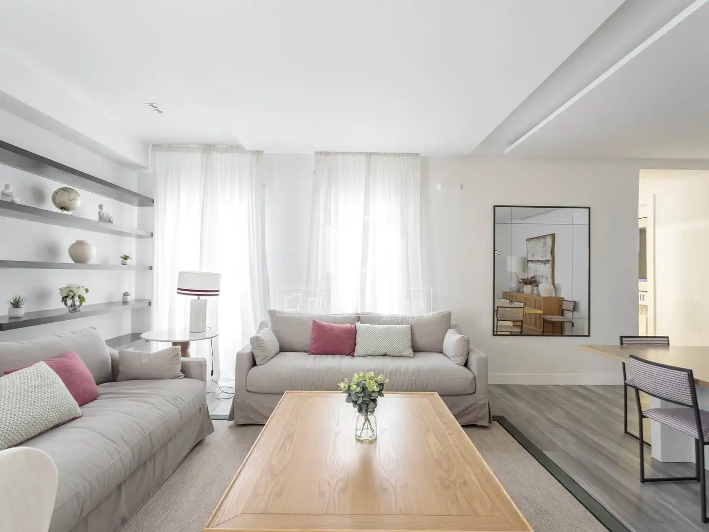 Living room of Flat for rent in Barrio de Salamanca