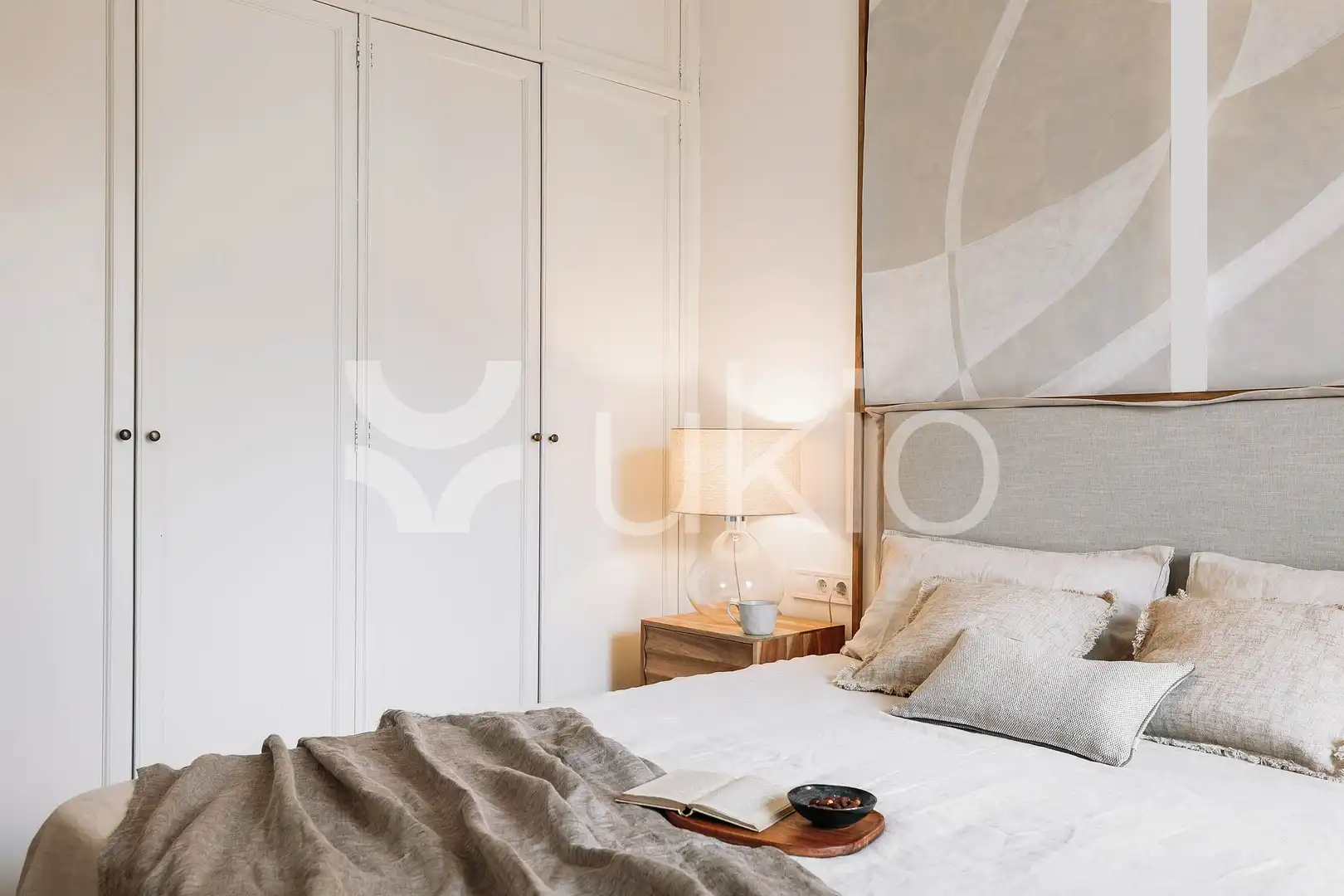 Habitación de Apartamento de alquiler en Barcelona con Aire acondicionado, Calefacción y Amueblado