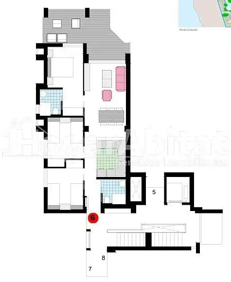 Piso en venta en Dénia con Calefacción, Jardín privado y Terraza