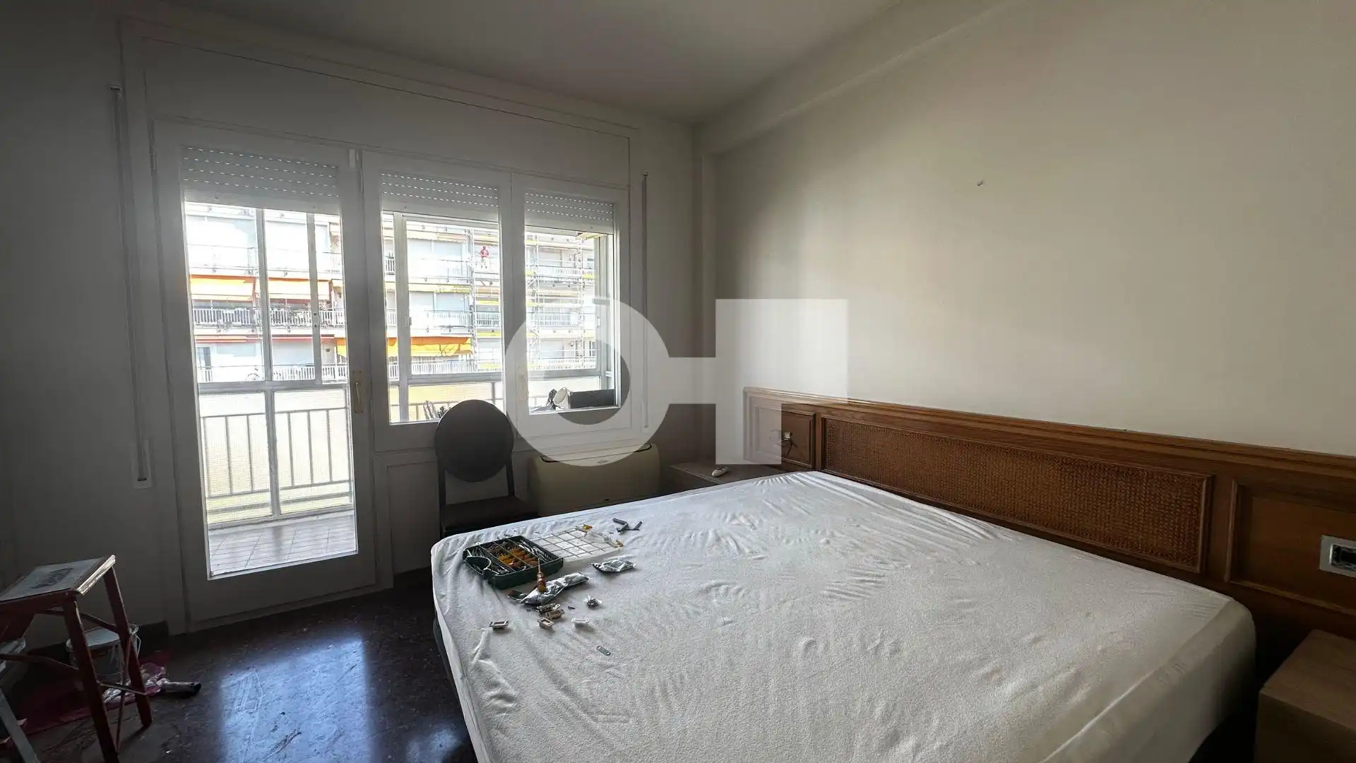 Schlafzimmer von Wohnung zur Miete in Barcelona mit Parkett, Terrasse und Alarm