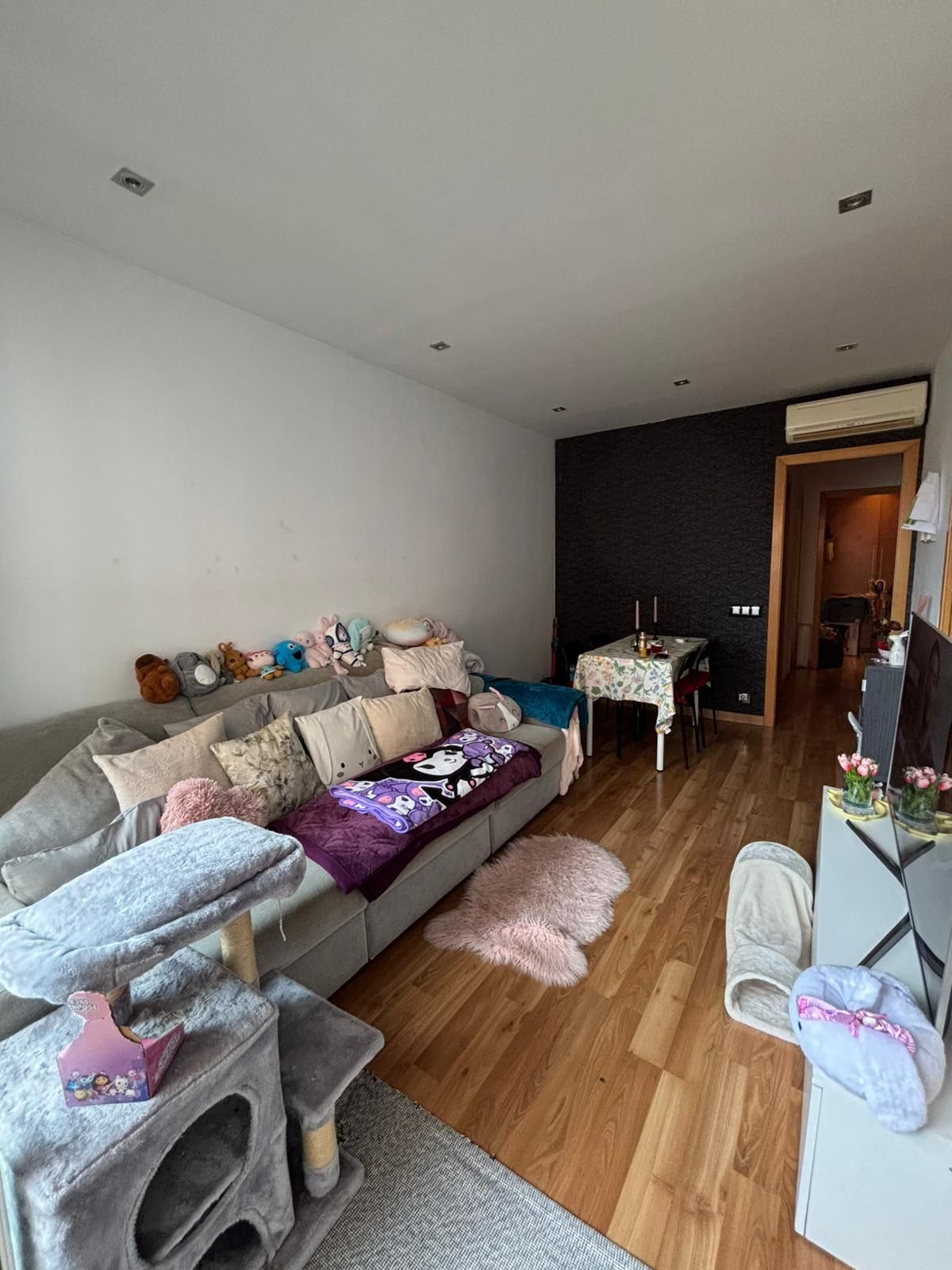 Sala d'estar de Pis en venda en L'Hospitalet de Llobregat amb Balcó