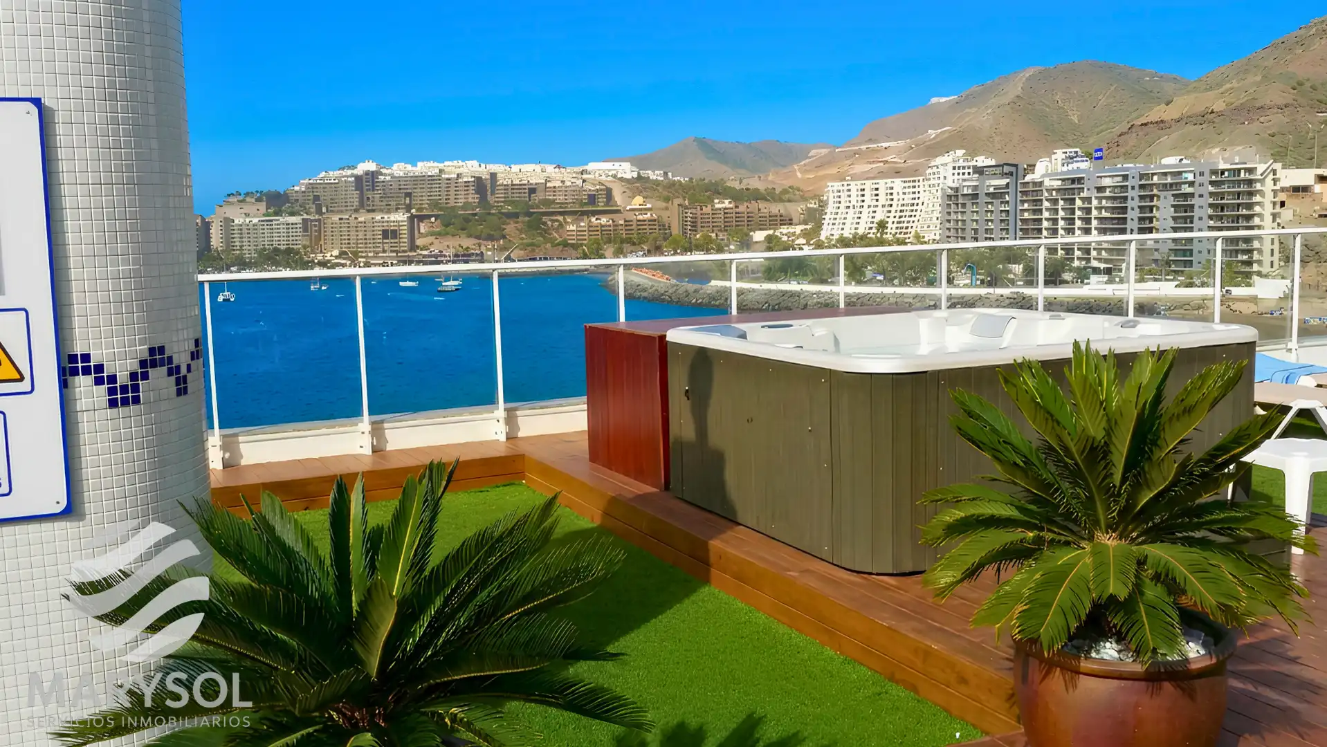 Terrace of Apartments for rent in Mogán  with Air Conditioner, Terrace and Furnished