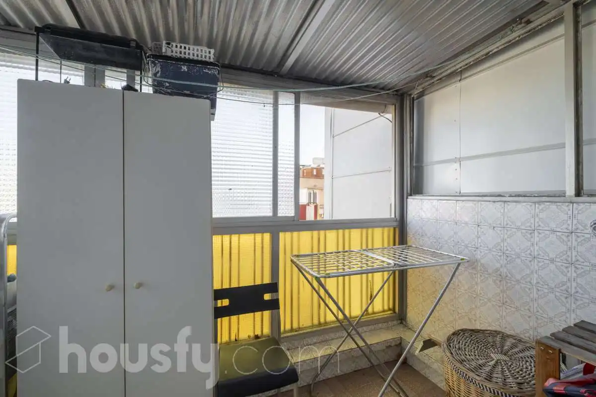 Balcony of Attic for sale in L'Hospitalet de Llobregat  with Air Conditioner and Terrace