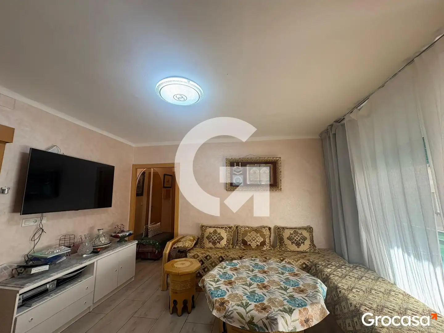 Sala de estar de Piso en venta en Mataró con Aire acondicionado, Horno y Balcón