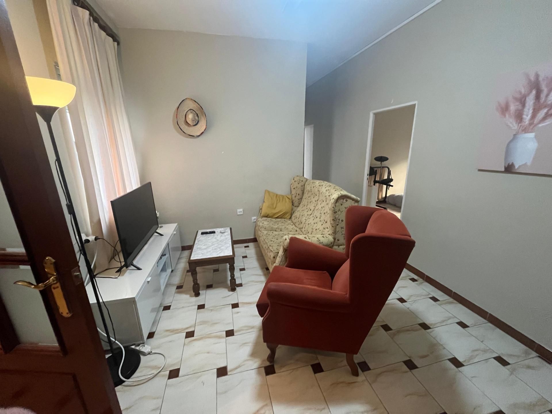 Sala de estar de Piso en venta en  Sevilla Capital con Terraza y Balcón