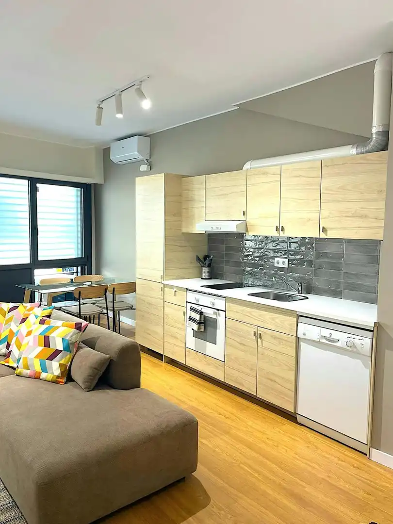 Cocina de Piso de alquiler en Barcelona con Aire acondicionado, Calefacción y Amueblado