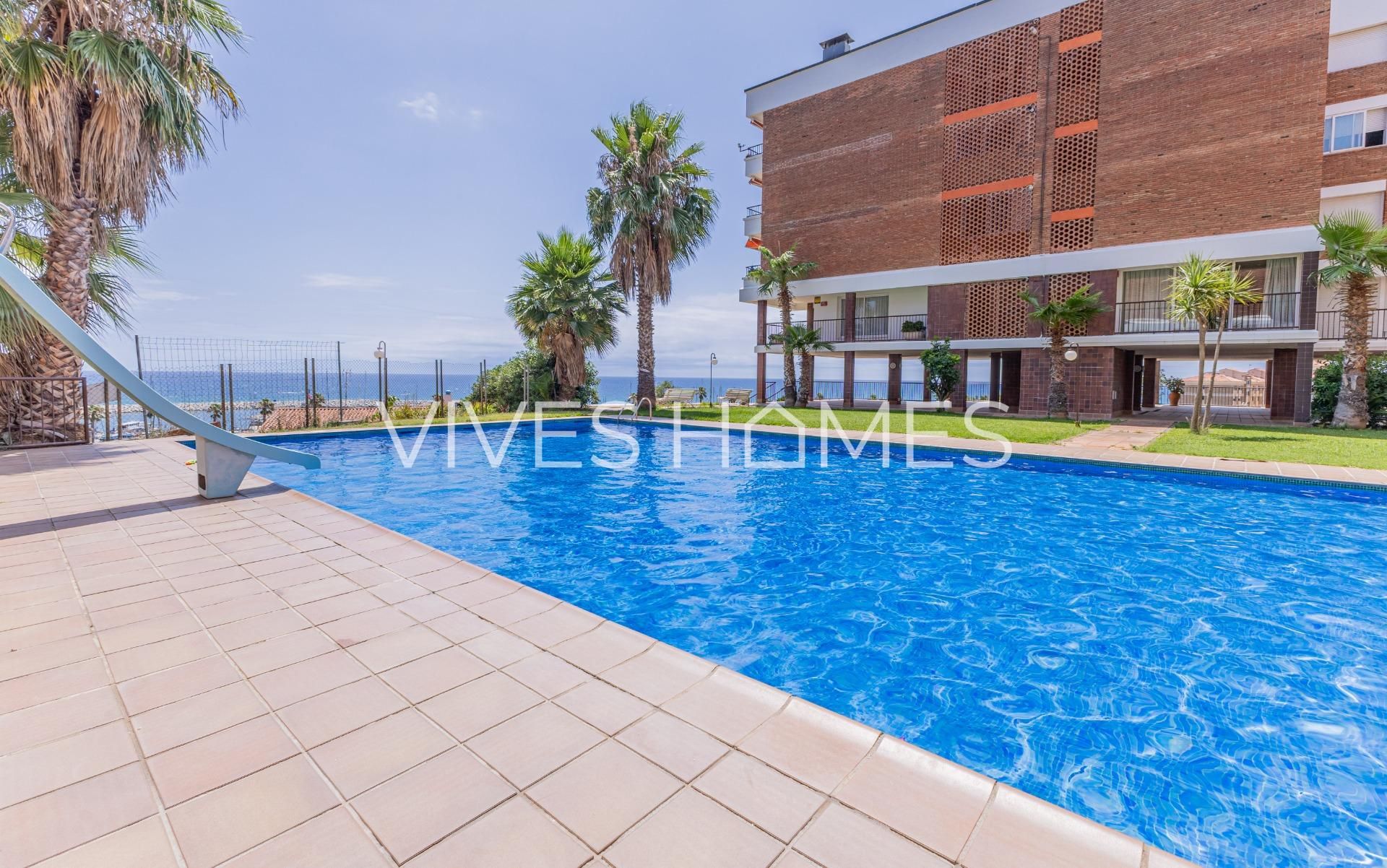 Swimming pool of Flat for sale in Sant Andreu de Llavaneres  with Heating, Private garden and Terrace