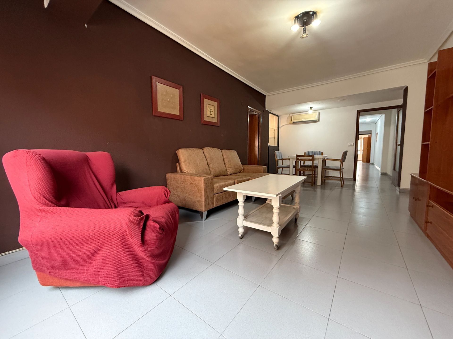 Living room of Flat for sale in Castellón de la Plana / Castelló de la Plana  with Air Conditioner, Heating and Furnished