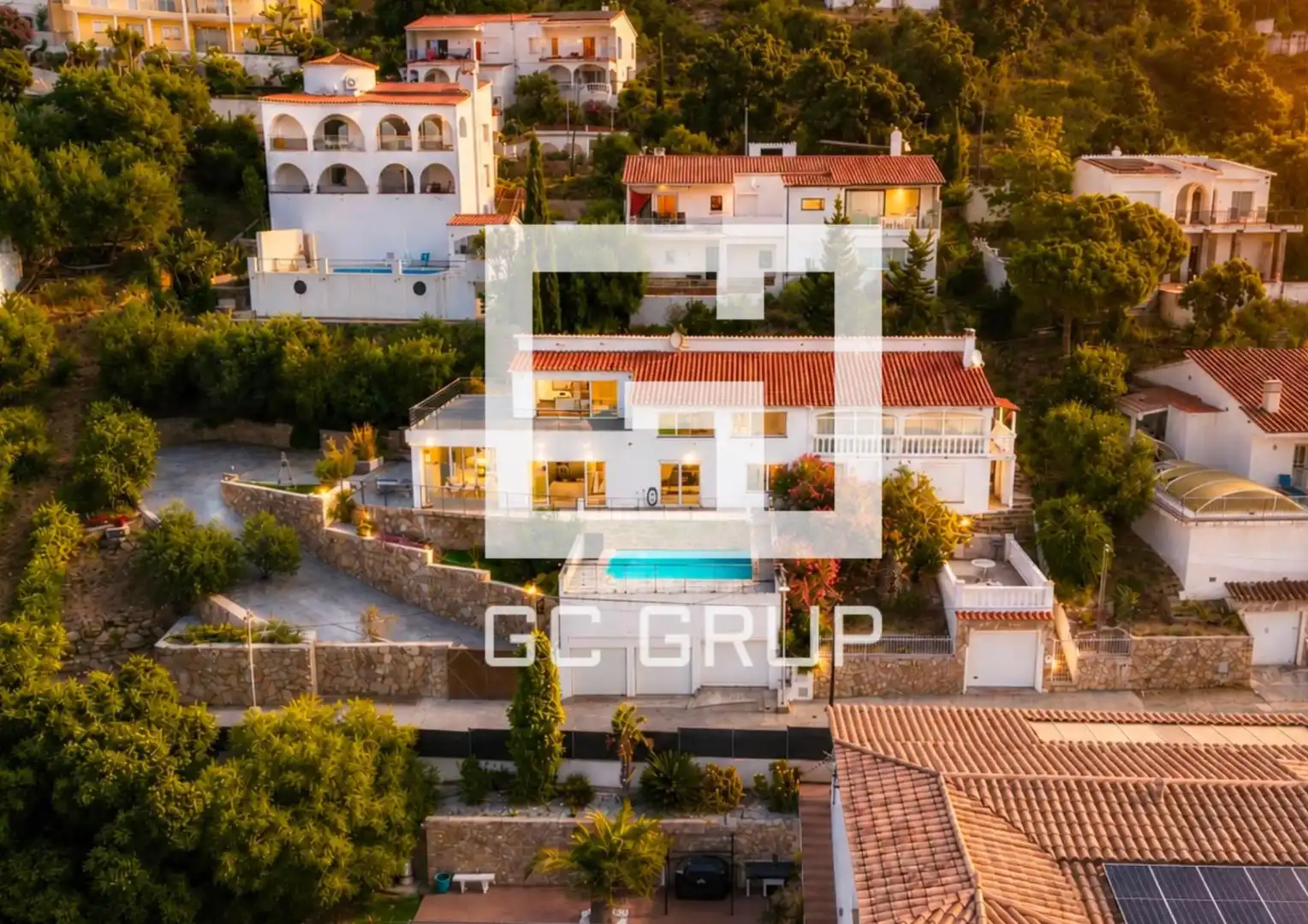 Exterior view of Houses for sale in Roses  with Terrace and Swimming Pool