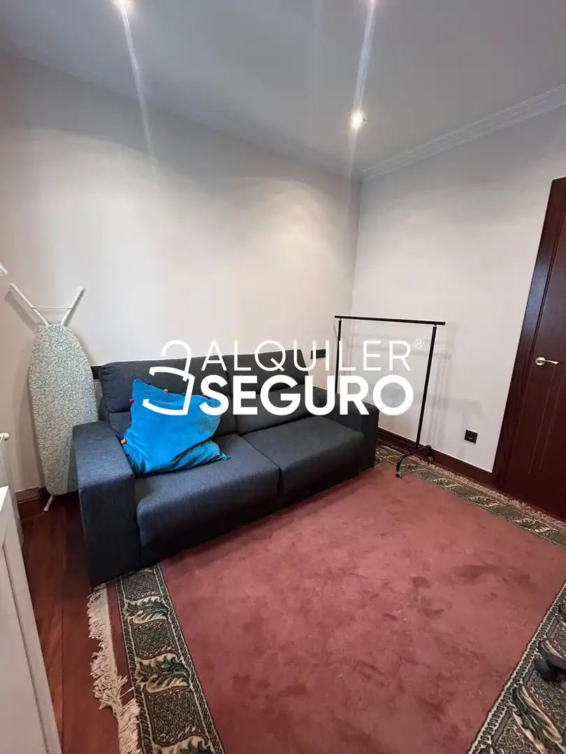 Sala d'estar de Pis de lloguer en Bilbao  amb Calefacció, Terrassa i Moblat