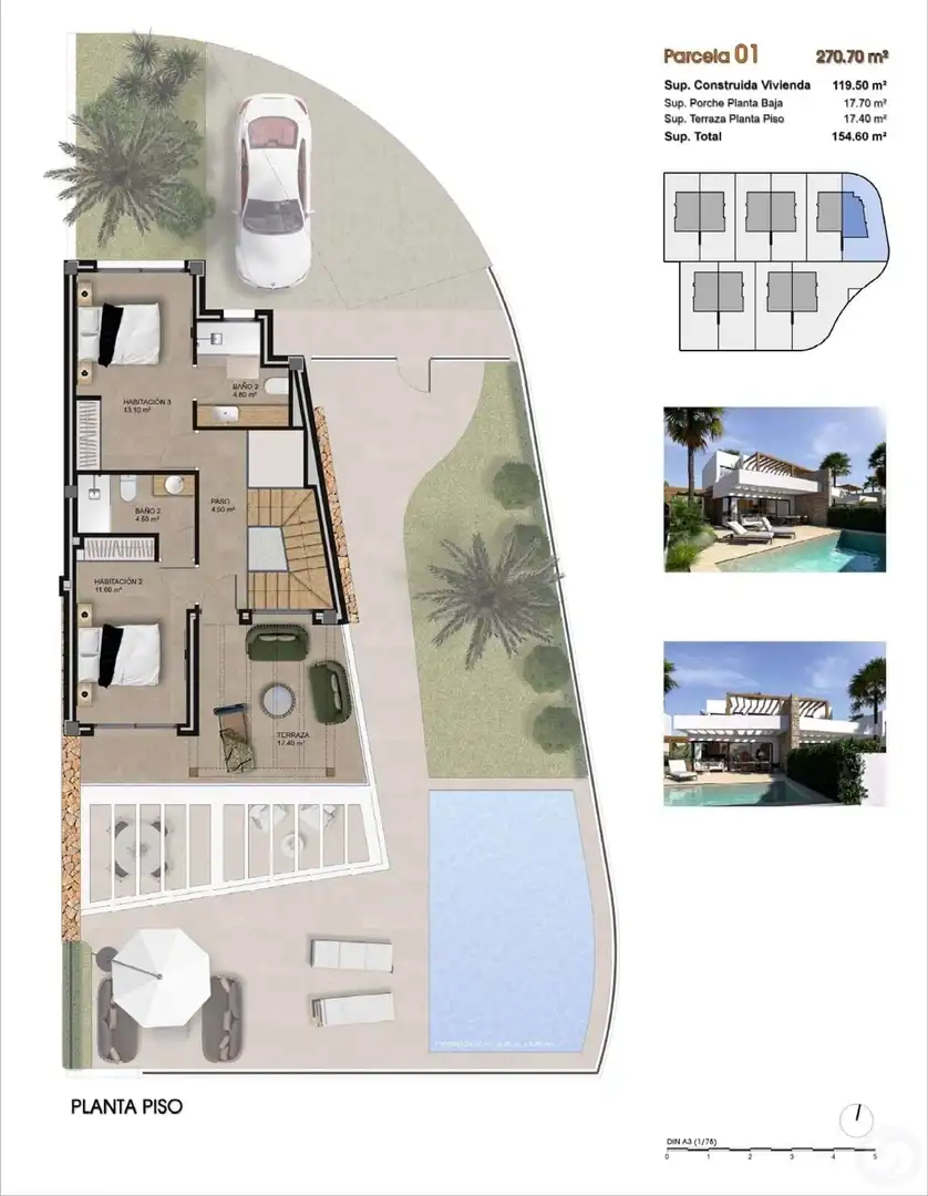 Casa adosada en venta en Monforte del Cid con Aire acondicionado, Calefacción y Jardín privado
