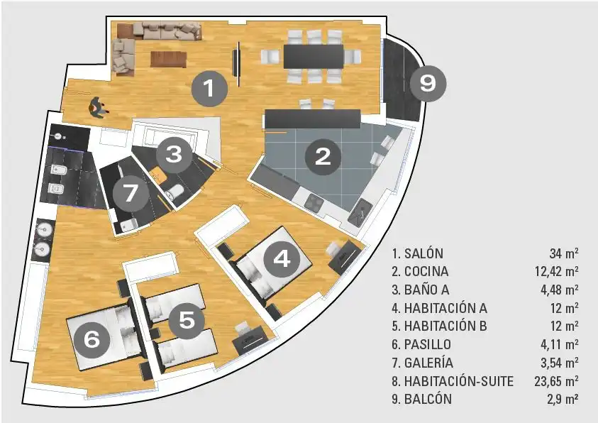 Piso en venta en Les Alqueries / Alquerías del Niño Perdido con Aire acondicionado y Calefacción