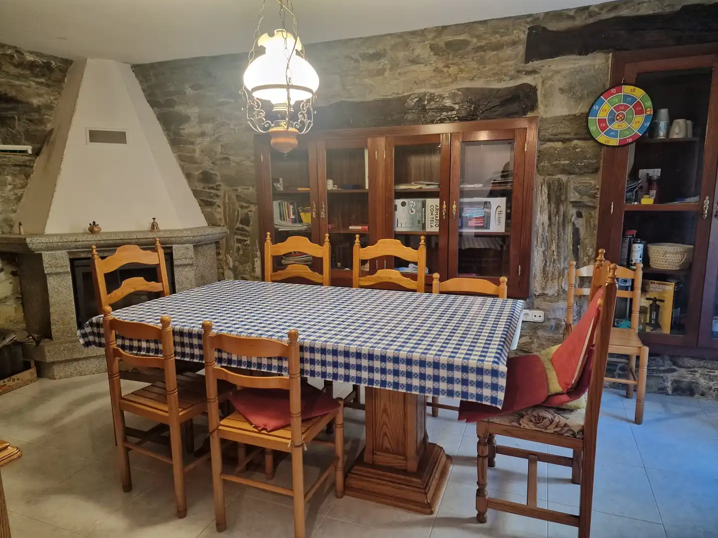 Dining room of Houses for sale in Arzúa  with Private garden, Terrace and Furnished