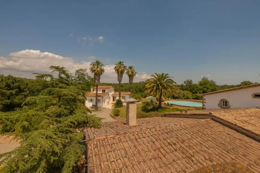 Jardí de Finca rústica en venda en Riudarenes amb Aire condicionat, Calefacció i Jardí privat