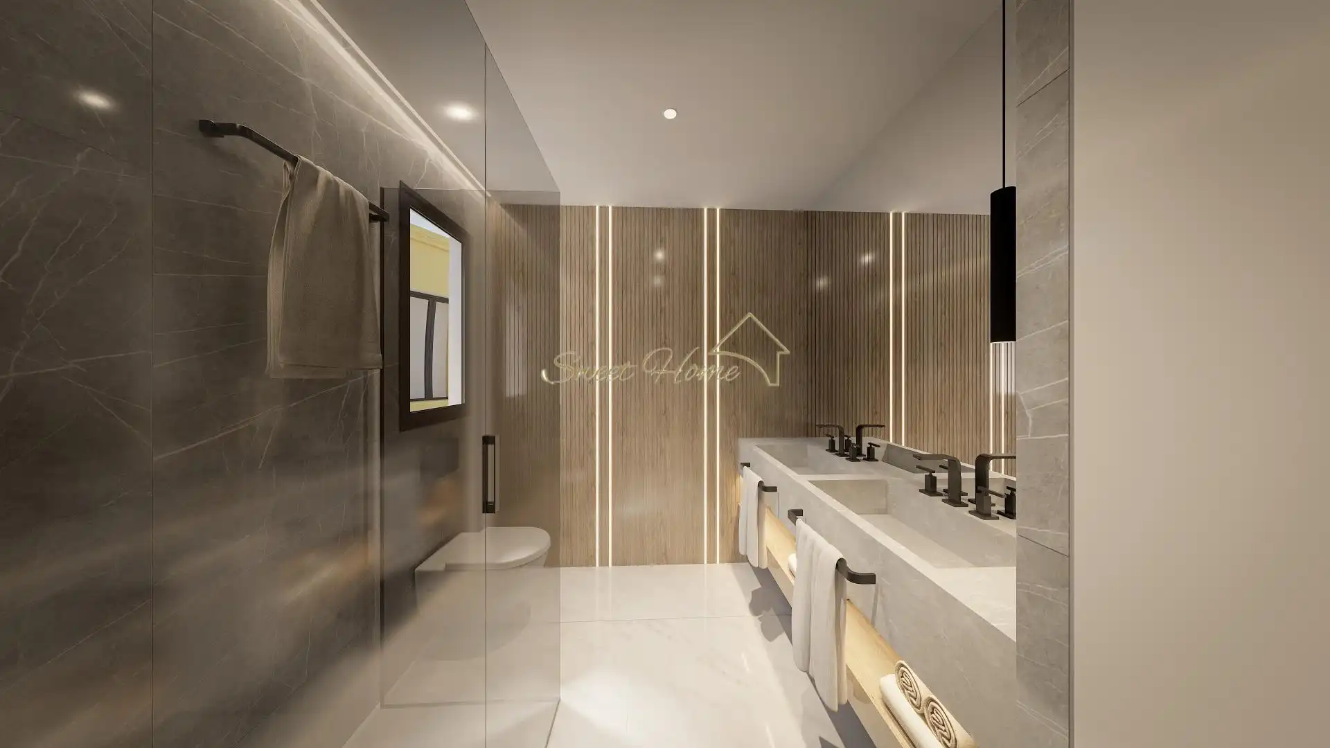 Bathroom of Houses for sale in El Masnou  with Air Conditioner, Private garden and Terrace