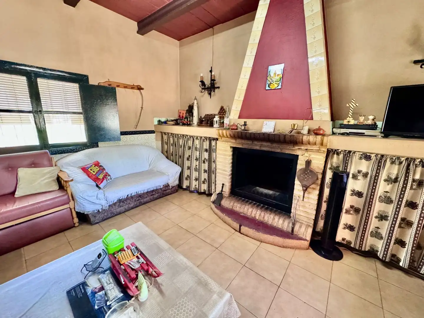 Sala d'estar de Finca rústica en venda en Membrilla