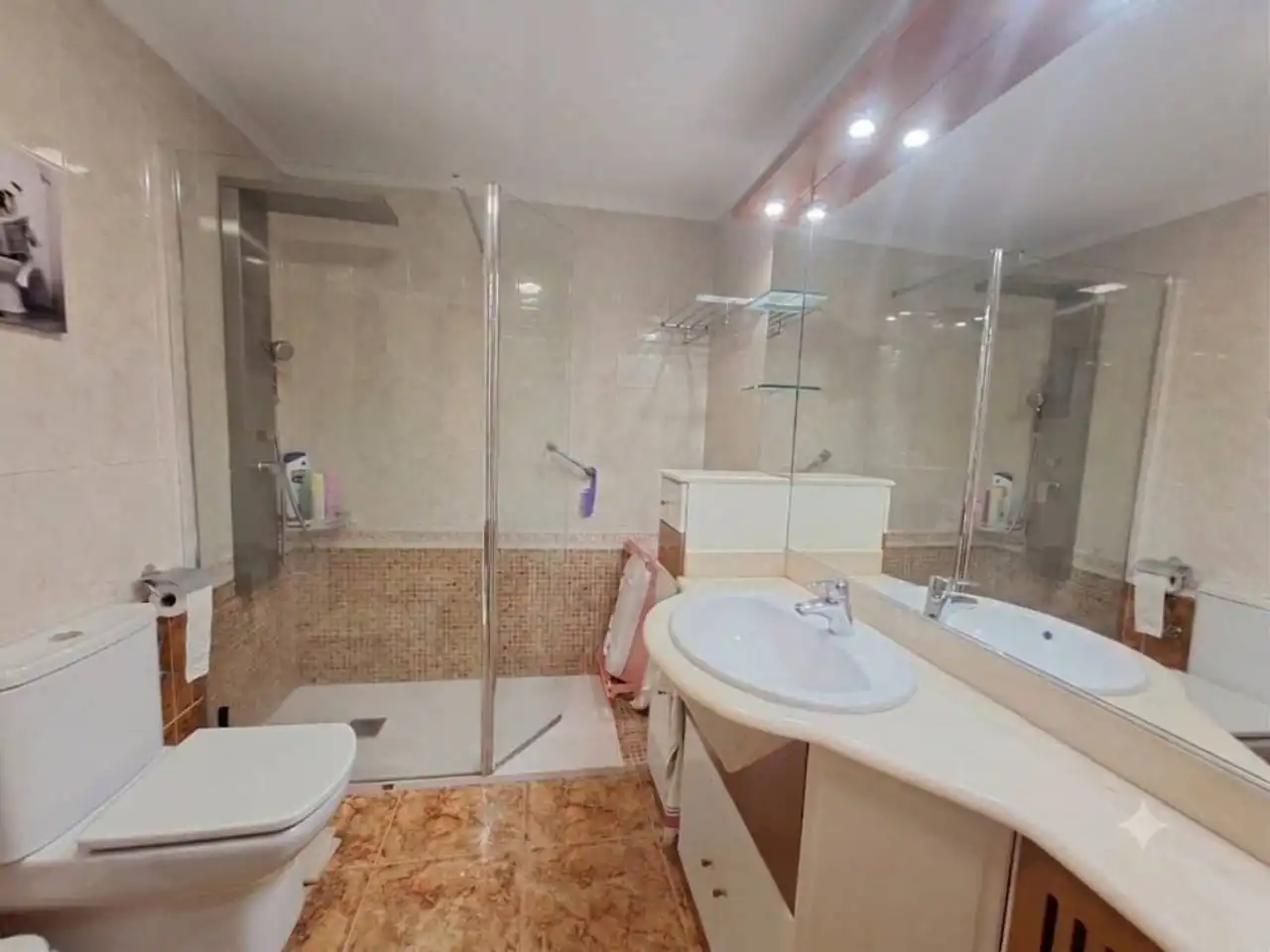 Bathroom of Houses for sale in Burgos  with Heating, Private garden and Parquet flooring