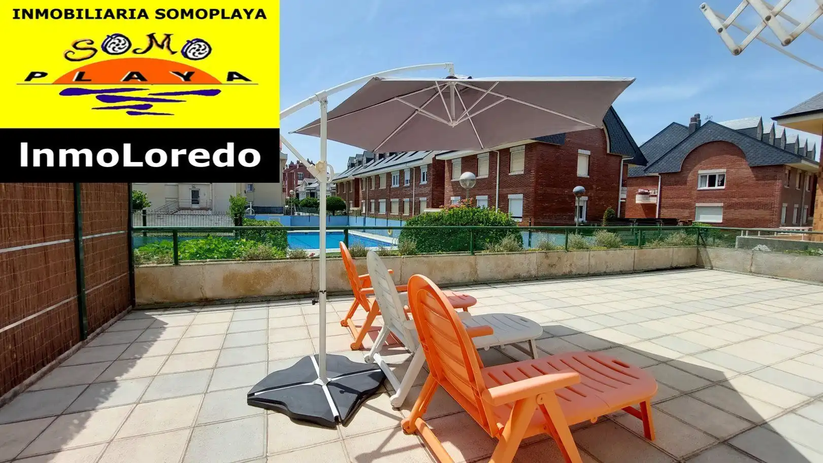 Terrasse von Wohnung zur Miete in Ribamontán al Mar mit Terrasse, Möbliert und Gemeinschaftspool